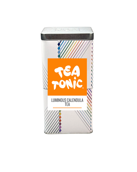 TALL TIN LUMINOUS CALENDULA TEA - 50 TEABAGS ORGANIC