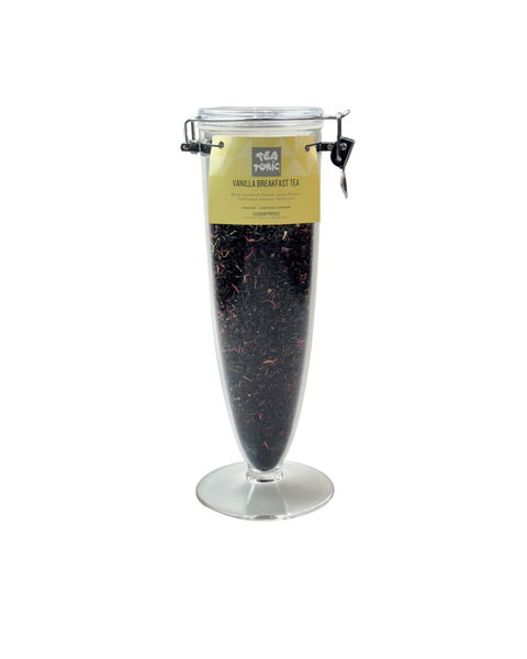 Vanilla Breakfast Tea  - Cone Jar filled with Loose Leaf Tea Organic