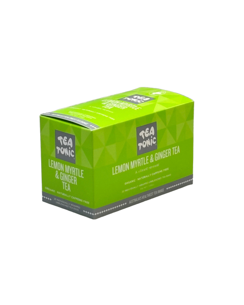 Lemon Myrtle and Ginger Tea -  20 Teabags Box Organic