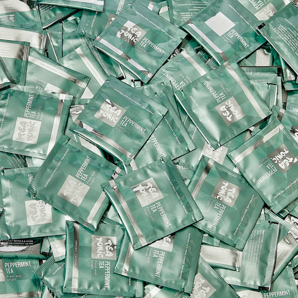 TALL TIN PEPPERMINT TEA - 50 TEABAGS ORGANIC
