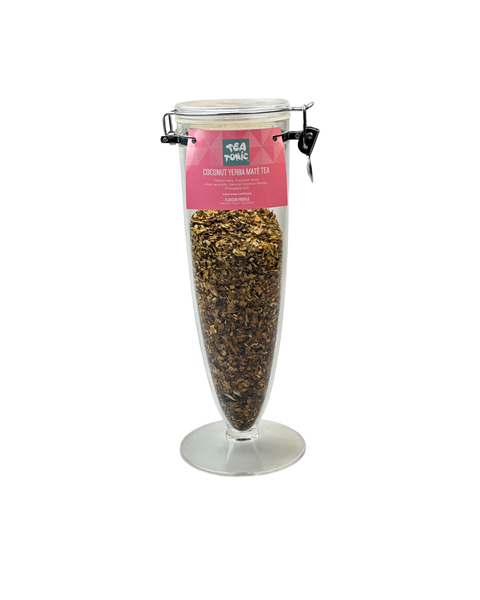 Coconut Yerba Maté Tea - Cone Jar filled with Loose Leaf Tea