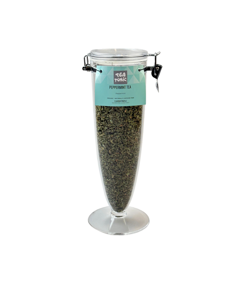 Peppermint Tea  - Cone Jar filled with Loose Leaf Tea Organic