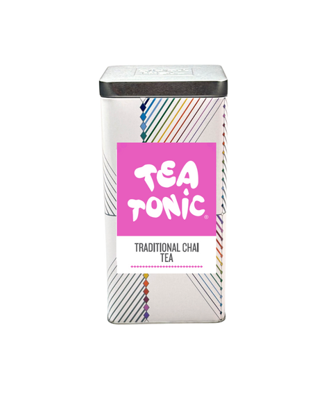 TALL TIN TRADITIONAL CHAI TEA - 50 TEABAGS ORGANIC