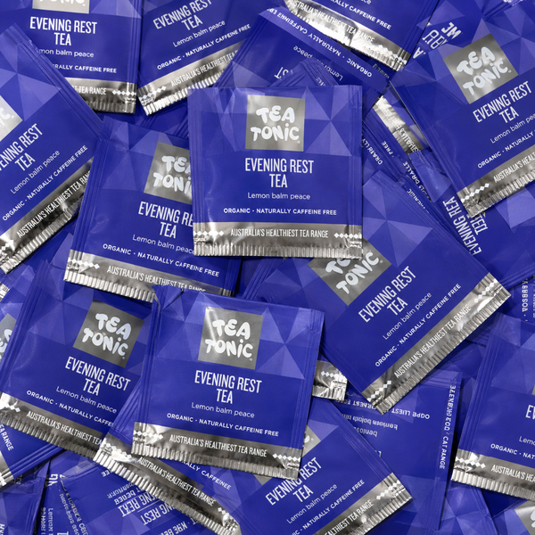 TALL TIN EVENING REST TEA - 50 TEABAGS ORGANIC