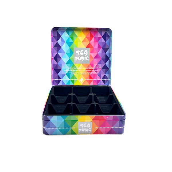 Deluxe Tea Chest - EMPTY - 9 Cavity