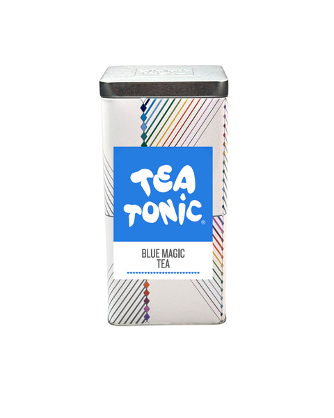 TALL TIN BLUE MAGIC TEA - 50 TEABAGS