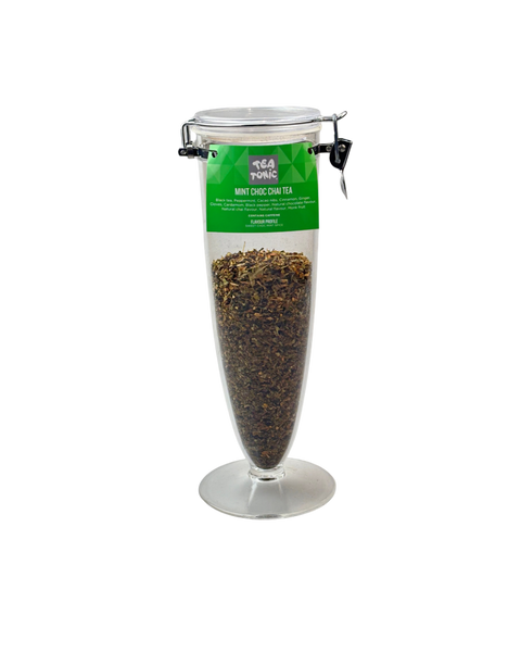 Mint Chocolate Chai Tea  - Cone Jar filled with Loose Leaf Tea Jar