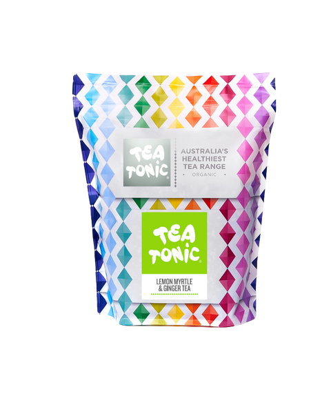 Lemon Myrtle & Ginger Tea - 50 Teabags Pouch Organic