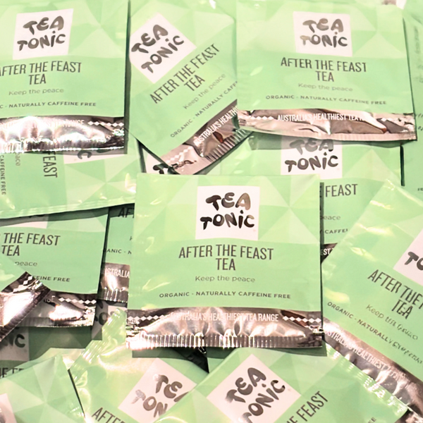 TALL TIN AFTER THE FEAST TEA - 50 TEABAGS ORGANIC