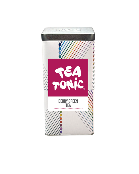 TALL TIN BERRY GREEN TEA - 50 TEABAGS