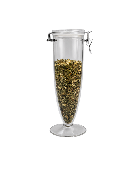 Lemon Myrtle and Ginger Tea  - Cone Jar filled with Loose Leaf Tea Organic