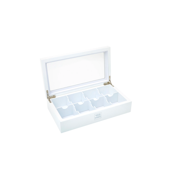 White Wooden Luxury Tea Chest