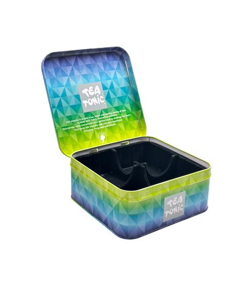 Herbal Mini Tea Chest - EMPTY - 4 Cavity
