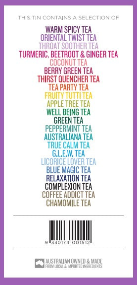 Herbal and Green Tea  Tin - Tall Tin