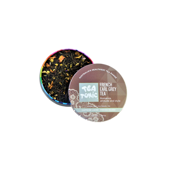 Glass Tea Bottle 1L - FRENCH EARL GREY TEA