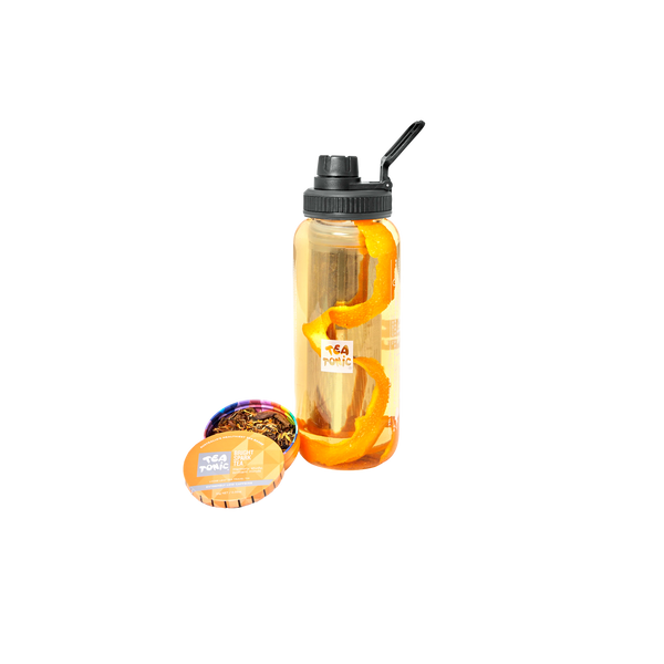 Glass Tea Bottle 1L - BRIGHT SPARK TEA