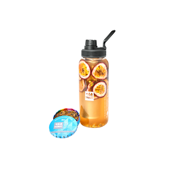 Glass Tea Bottle 1L - TRUE CALM TEA