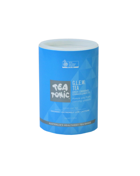 GLEW (Ginger, Lemongrass, Echinacea, White Tea) Tea - Refill Tube Loose Leaf