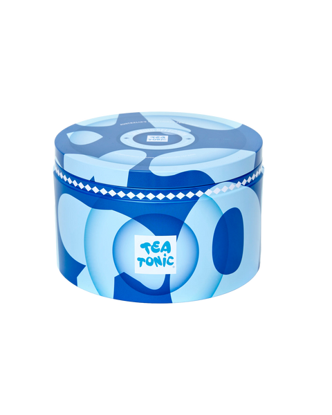 Calming Selection Round Tin - 40 Calming Gourmet Tea + Mini Tin of Sparkling Rosebuds