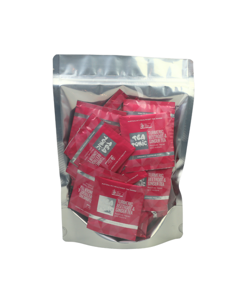 Turmeric, Beetroot & Ginger Tea - 50 Teabags Pouch Organic