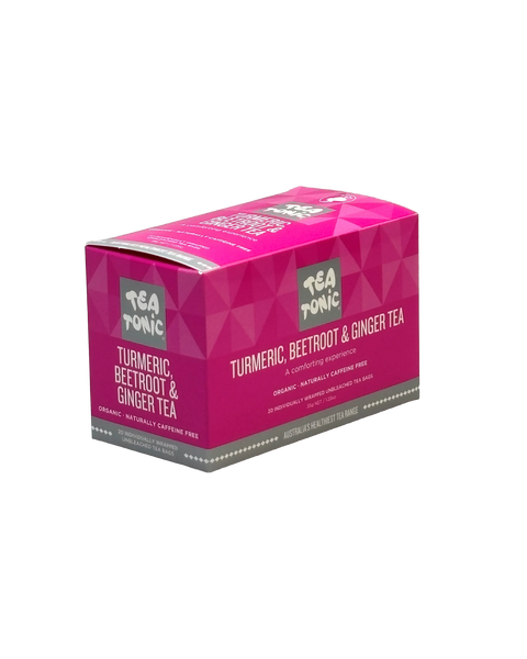 Turmeric Beetroot & Ginger Tea - 20 Teabags Box Organic