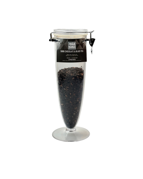 Dark Chocolate & Black Tea - Cone Jar filled with Loose Leaf Tea Organic