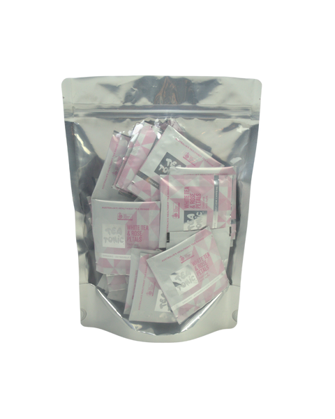 White Tea & Rose Petals - 50 Teabags Pouch Organic