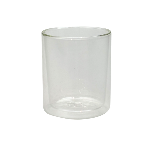 Double Walled Glass Tea Mug with Warm Spicy Loose Leaf Travel Tin
