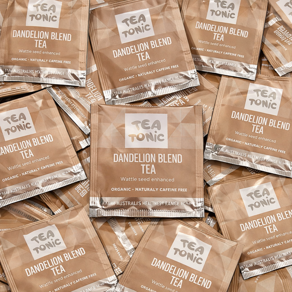 TALL TIN DANDELION BLEND TEA - 50 TEABAGS ORGANIC