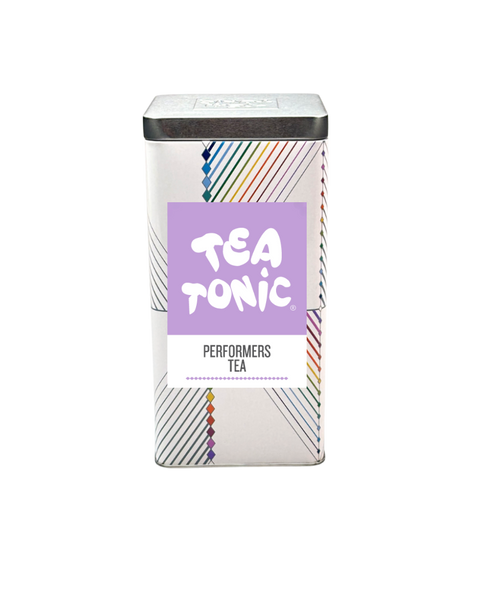 TALL TIN PERFORMERS TEA - 50 TEABAGS ORGANIC