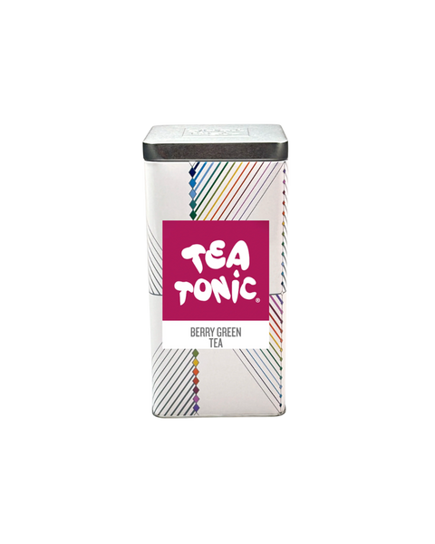 TALL TIN BERRY GREEN TEA - 50 TEABAGS
