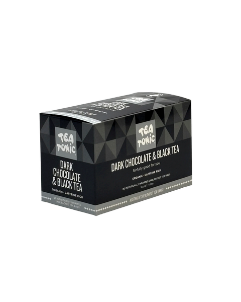 Dark Chocolate & Black Tea -  20 Teabags Box Organic