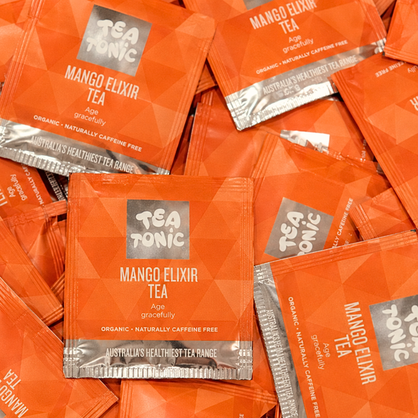 TALL TIN MANGO ELIXIR TEA - 50 TEABAGS ORGANIC