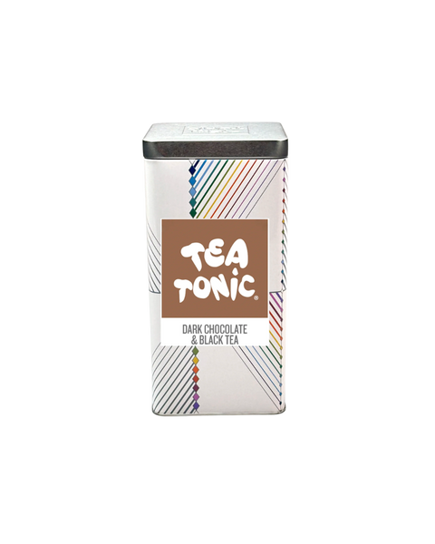 TALL TIN DARK CHOC & BLACK TEA - 50 TEABAGS ORGANIC