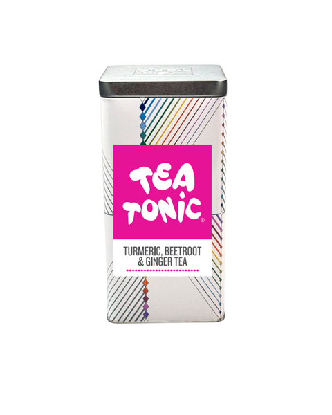 TALL TIN TURMERIC, BEETROOT & GINGER TEA - 50 TEABAGS ORGANIC