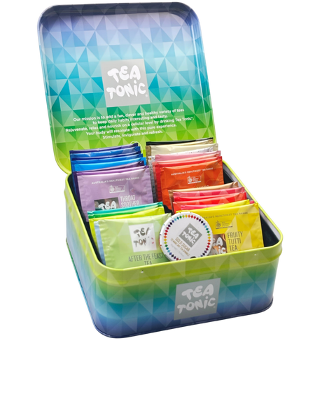 Mini Herbal Tea Chest  - 30 Teabags & Mini Sparkling Rosebuds