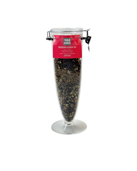 Raspberry Quench Tea  - Cone Jar filled with Loose Leaf Tea Organic