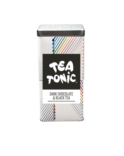 TALL TIN DARK CHOC & BLACK TEA - 50 TEABAGS ORGANIC