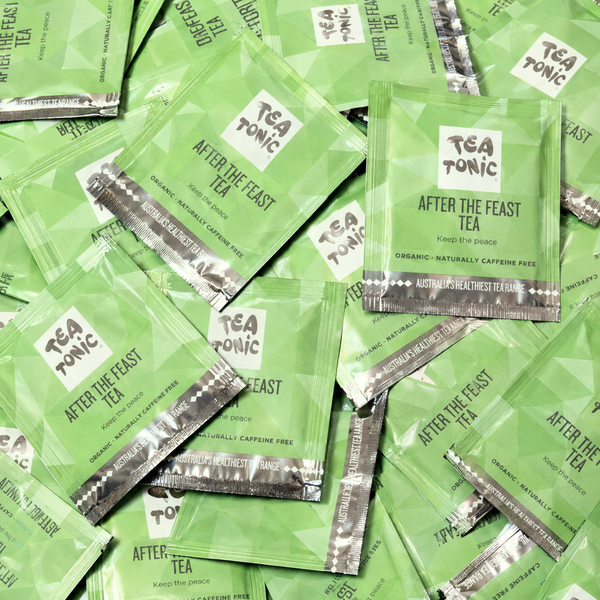 TALL TIN AFTER THE FEAST TEA - 50 TEABAGS ORGANIC