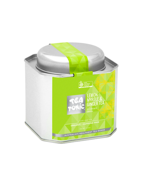 Lemon Myrtle and Ginger Tea - Tin Loose Leaf Organic