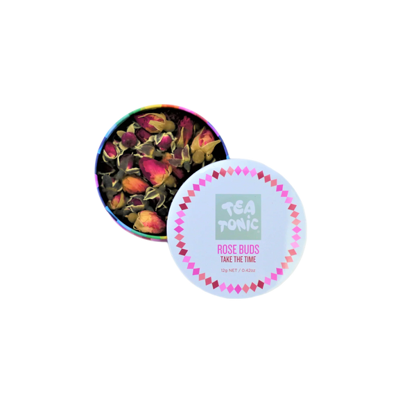 Whole Rose Bud Tea - Travel Tin Loose Leaf Tea