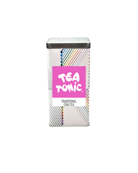 TALL TIN TRADITIONAL CHAI TEA - 50 TEABAGS ORGANIC
