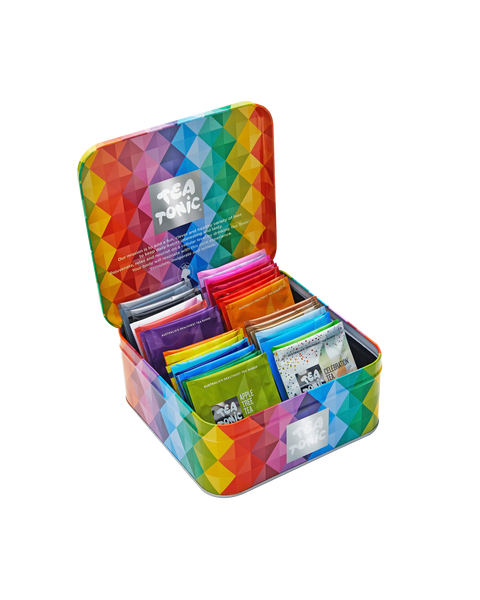 Mini Tea Chest  - Gourmet Tin - 1 Teabag of Complete Tea Range