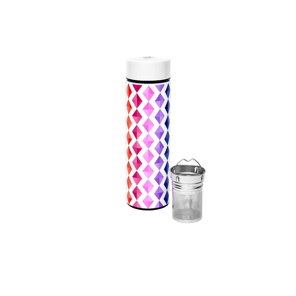 Thermal Tea Bottle with Infuser 450ml with Deep Dream Tea Loose Leaf Travel Tin
