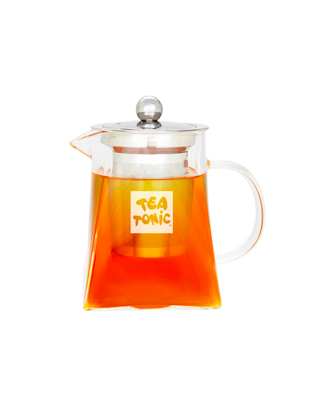 Square Glass Tea Pot 400ml - 2 Cups