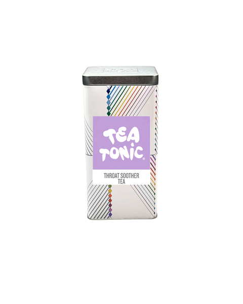 TALL TIN THROAT SOOTHER TEA - 50 TEABAGS ORGANIC