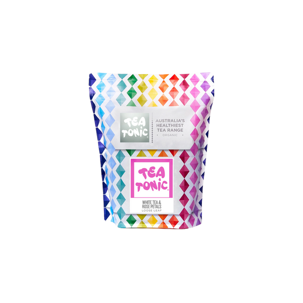 White Tea & Rose Petals Tea - 150g Loose Leaf Organic